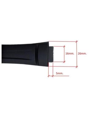 Watch Strap CASIO 10093414 Black 16 mm Juoda 26 mm image 1