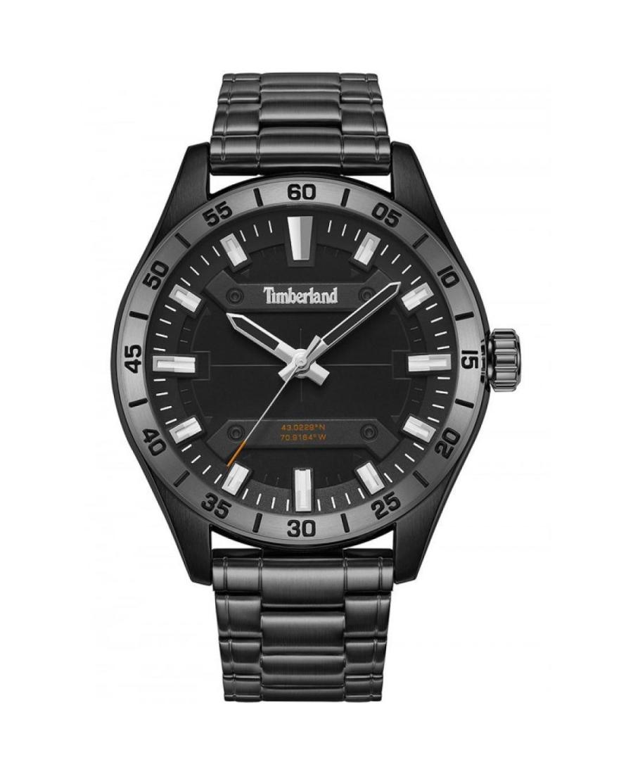Men Klasické Quartz Analog Watch TIMBERLAND TDWGG2201205 Černá Dial 46mm