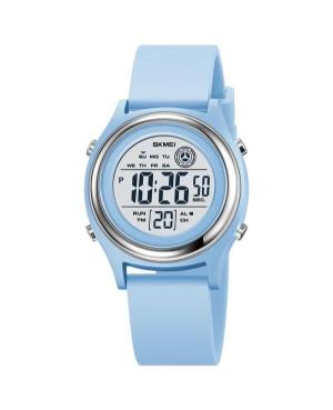 Women Sports Functional Quartz Digital Watch Alarm SKMEI 2094LTBU Silver color Dial 35mm