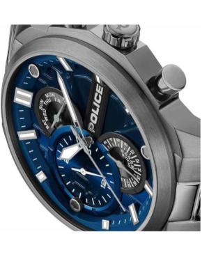Men Klassisch Quartz Analog Watch POLICE PEWGK0039205 Blau Dial 44mm image 4