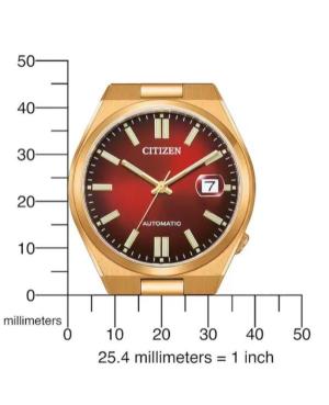 Men Klasické Japan Automatic Analog Watch CITIZEN NJ0153-82X Červená Dial 40mm image 5