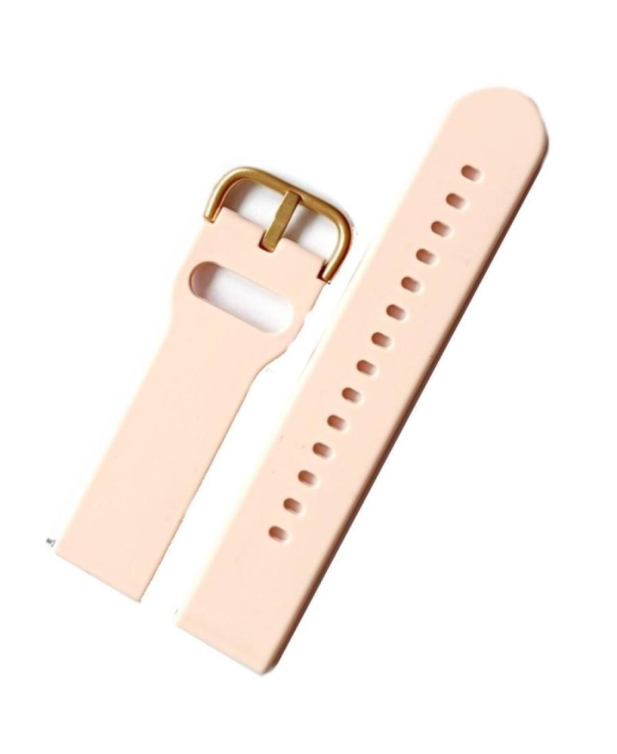 Watch Strap Jordan Kerr JK.SL.HQ.13.22.Y Pink Silicone Růžová 22 mm