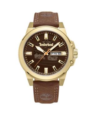 Мужские Классические Кварцевые Аналоговый Часы TIMBERLAND TDWGB0040803 Коричневый Циферблат 46mm