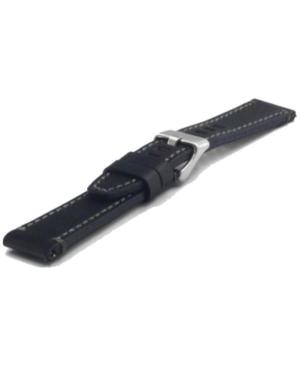 Watch Strap Diloy 414.01.24 Black Schwarz 24 mm image 2