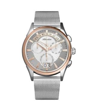 Mężczyźni Classic Analog klasyczny Szwajcar kwarcowy analogowe Zegarek Chronograf ADRIATICA Srebrna Wybierz 45mm A1193.R113CH