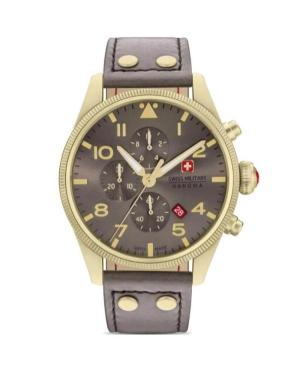 Mężczyźni klasyczny Szwajcar kwarcowy analogowe Zegarek Chronograf SWISS MILITARY HANOWA SMWGC0000410 Brązowy Wybierz 43mm