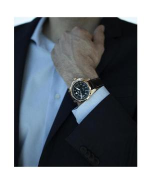 Vyriškas Klasikinis Swiss Kvarcinis Rodyklinis Watch AVIATOR V.1.38.2.315.4 Juodas Dial 42.8mm image 3