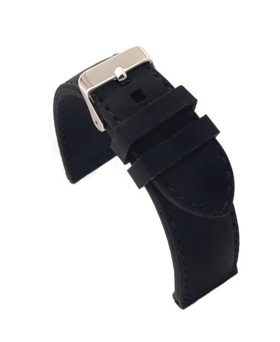 Watch Strap Diloy SBR10A.01.26 Black Silicone Černá 26 mm