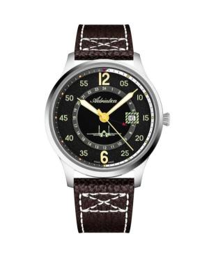 Men Classic Analog Klassisch Swiss Quartz Watch ADRIATICA Schwarz Dial 43mm A8311.5B24Q