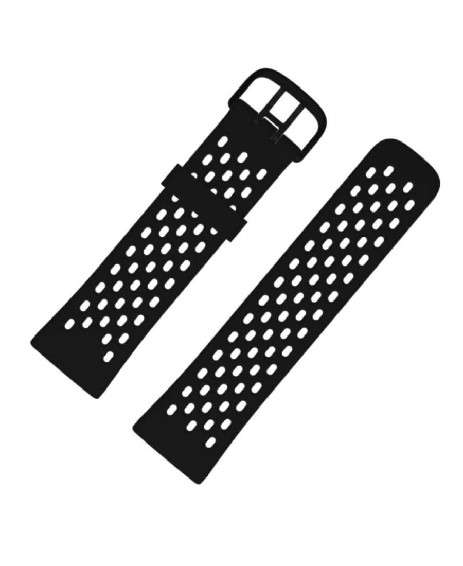 JULMAN Fitbit Charge 5/6 SL O Black Силикон Красный 23 мм
