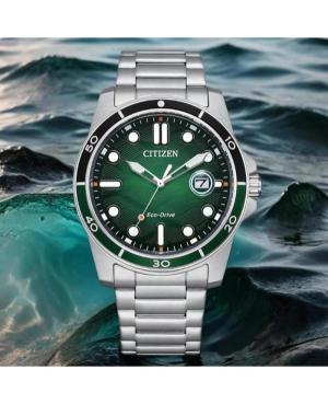 Men Klassisch Sports Japan Quartz Analog Watch CITIZEN AW1811-82X Grün Dial 43mm image 2