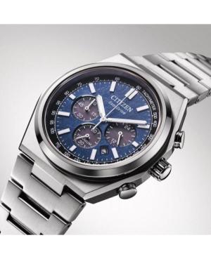 Vyriškas Klasikinis Japoniškas Elektroninis, Solar Rodyklinis Watch Chronograph CITIZEN CA4610-85L Mėlyna Dial 42.5mm image 3