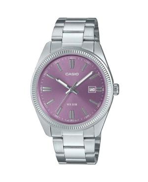 Men Classic Japan Quartz Analog Watch CASIO MTP-1302PD-6AVEF Violet Dial 38mm
