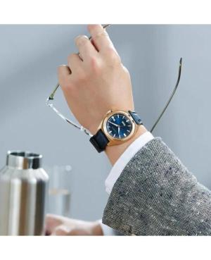 Mężczyźni klasyczny Luxury Japonia automatyczny analogowe Zegarek CITIZEN NB6012-18L Niebieska Wybierz 40mm image 3
