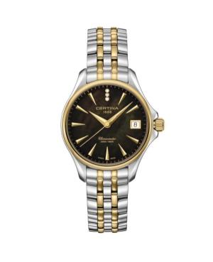 Women Klasické Diver Swiss Quartz Analog Watch CERTINA C032.051.22.126.01 Černá Dial 34mm