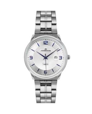 Men Classic Quartz Analog Watch JORDAN KERR L1036/IPS/BLUE.No Silver Dial 40mm