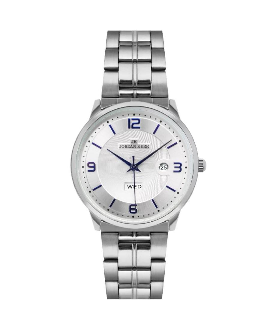 Mężczyźni klasyczny kwarcowy analogowe Zegarek JORDAN KERR L1036/IPS/BLUE.No Srebrna Wybierz 40mm