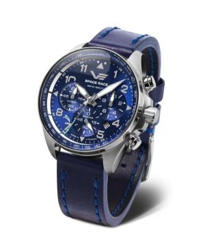 Vyriškas Diver Kvarcinis Rodyklinis Watch Chronograph VOSTOK EUROPE 6S20-325A742 Mėlyna Dial 46mm