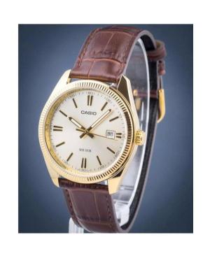 Men Klassisch Japan Quartz Analog Watch CASIO MTP-1302PGL-9AVEF Gold color Dial 38.5mm image 3
