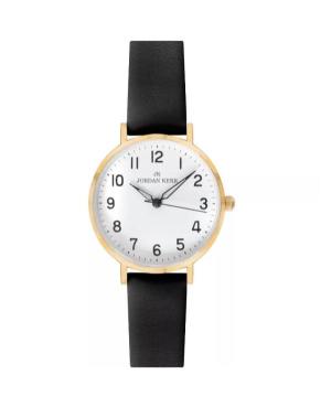Women Fashion Quartz Analog Watch JORDAN KERR L1025/IPG/BLACK Bílá Dial 32.5mm