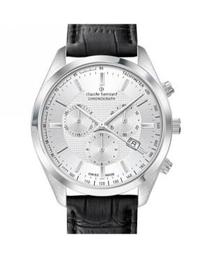 Vyriškas Klasikinis Swiss Kvarcinis Rodyklinis Watch Chronograph CLAUDE BERNARD 10246 3 AIN Balta Dial 42mm image 2