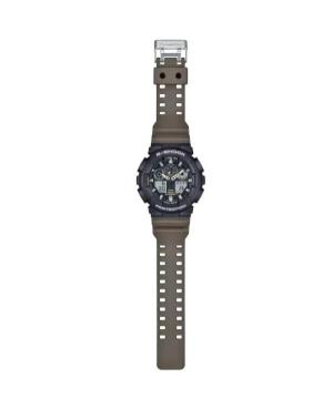 Mężczyźni sportowy Funkcjonalny Diver Japonia kwarcowy cyfrowe Zegarek Timer CASIO GA-100TU-1A3ER G-Shock Wielokolorowy Wybierz  image 2