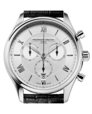 Men Klasické Luxury Swiss Quartz Analog Watch Chronograph FREDERIQUE CONSTANT FC-292MS5B6 Silver Dial 40mm image 2