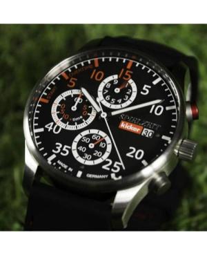 Men Klassisch Sports Quartz Analog Watch Chronograph ZEPPELIN 3578-2 Schwarz Dial 42mm image 4