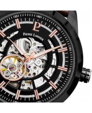 Men Fashion Klasické Automatic Analog Watch Skeleton PIERRE LANNIER 330D434 Černá Dial 44mm image 3