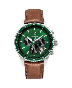 Vyriškas Modernus (fashion) Klasikinis Kvarcinis Rodyklinis Watch Chronograph PIERRE LANNIER 227G164 Žalia Dial 44mm