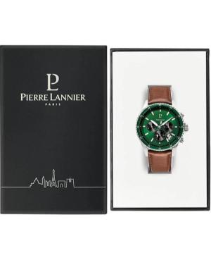 Men Fashion Klasické Quartz Analog Watch Chronograph PIERRE LANNIER 227G164 Zelená Dial 44mm image 1