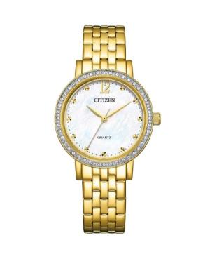 Women Klassisch Japan Quartz Analog Watch CITIZEN EL3102-50D Mother of Pearl Dial