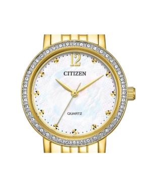Women Klasické Japan Quartz Analog Watch CITIZEN EL3102-50D Mother of Pearl Dial image 4