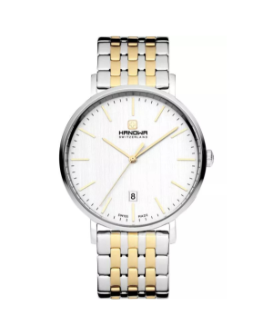 Mężczyźni klasyczny kwarcowy Zegarek HANOWA HAWGH0001460 Srebrna Wybierz 41mm