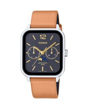 Men Klassisch Japan Quartz Analog Watch CASIO MTP-M305L-1AVER Schwarz Dial 34mm