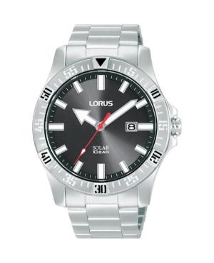 Men Klassisch Japan Eco-Drive Analog Watch LORUS RX377AX-9 Silver color Dial 42mm