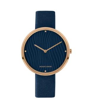 Женские Fashion Классические Кварцевые Аналоговый Часы JACQUES LEMANS 1-2093J Синий Циферблат 36mm