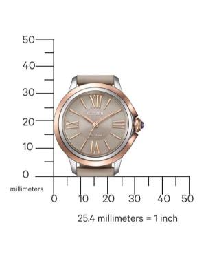 Moteriškas Klasikinis Japoniškas Elektroninis, Solar Rodyklinis Watch CITIZEN EM1166-01Z Silver color Dial 30mm image 7
