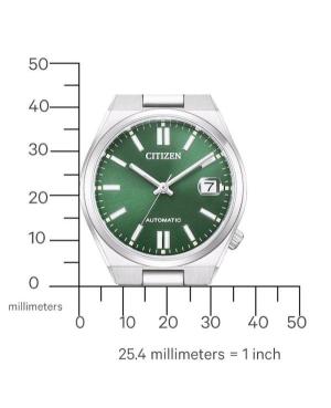 Men Klassisch Japan Automatic Analog Watch CITIZEN NJ0200-50X Grün Dial 37mm image 5