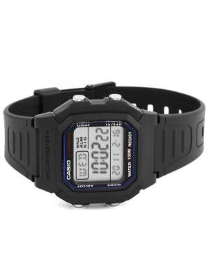 Men Sports Functional Japan Quartz Digital Watch Alarm CASIO W-800H-1AVES Silver color Dial 37mm image 3