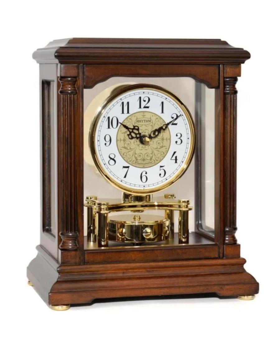 RHYTHM CRH176NR06 настольные кварцевые часы Wood Kоричневый Дерево Коричневий
