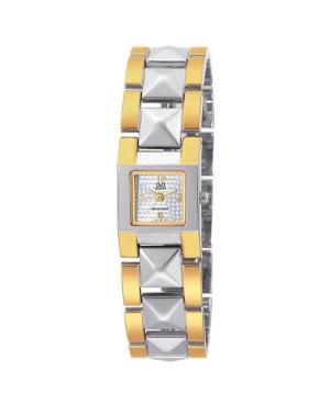 Women Fashion Japan Quartz Analog Watch Q&Q F289-404Y Bílá Dial 22mm