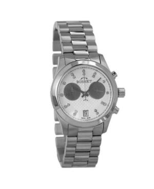 Women Fashion Swiss Quartz Analog Watch Chronograph BISSET BSBE22SIWS05AX Bílá Dial 38mm