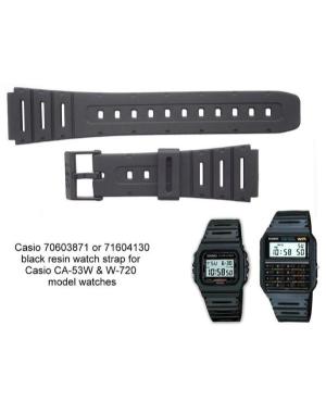 Watch Strap CASIO 71604130 Black 20 mm Černá 24 mm