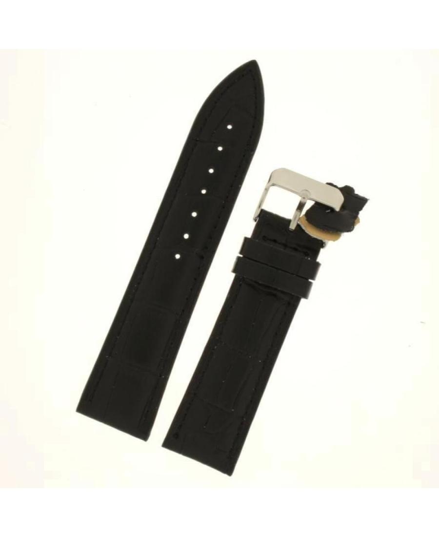 Watch Strap Diloy 379.01.22 Black Černá 22 mm