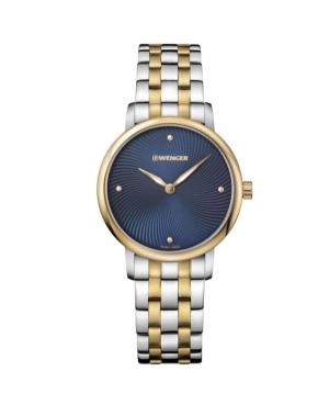 Women Fashion Classic Swiss Quartz Analog Watch WENGER 01.1721.103 Blue Dial 35mm