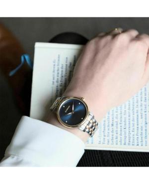 Women Fashion Classic Swiss Quartz Analog Watch WENGER 01.1721.103 Blue Dial 35mm image 2