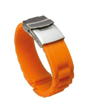 Watch Strap Diloy SBR23.20.12 Orange Silicone Oranžová 20 mm image 4
