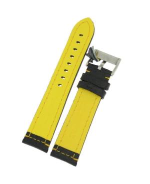Watch Strap Diloy 394.22.1.10 Skóra czarny Skórzany Czarny 22 mm image 2