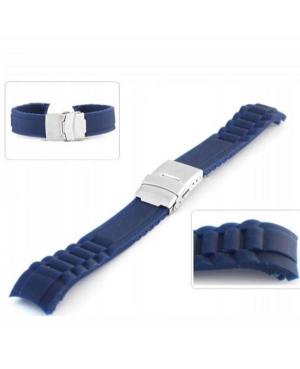 Watch Strap Diloy SBR23.20.5 Blue Silicone Blau 20 mm image 1